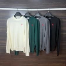 아미 미니멀 라운드 니트