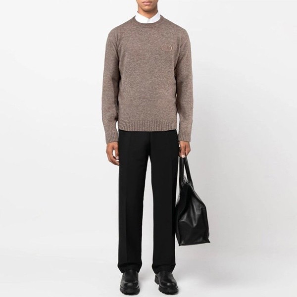 디올 CD 자수 모크웨어 니트