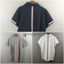 톰브라운 클래식 백삼선 PK 반팔 카라티