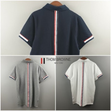 톰브라운 클래식 백삼선 PK 반팔 카라티