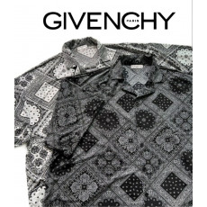 지방시 아이스 페이즐리 오버 반팔 셔츠