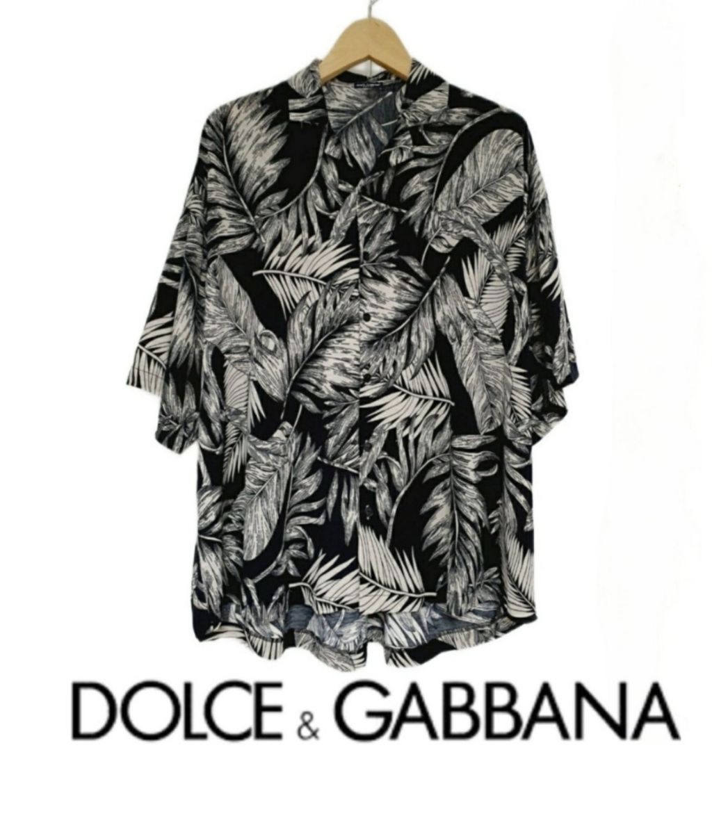 돌체앤가바나 느와르 오버 반팔 셔츠