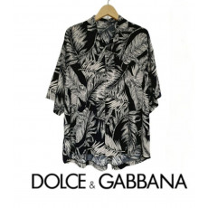 돌체앤가바나 느와르 오버 반팔 셔츠