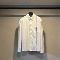 톰브라운 스트라이프 구로그랭 루프 탭 옥스포드 셔츠