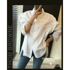 톰브라운 여성 1426 백 삼선 포인트 남방 셔츠