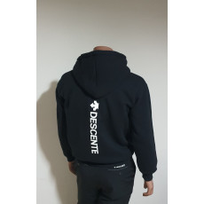 데상트 빅로고 기모 후드티