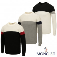 몽클레어 그리 라운드 니트