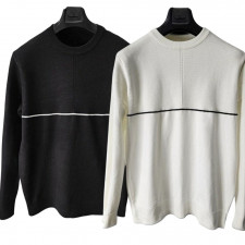 닐바렛 빗살 라인 앙고라 니트