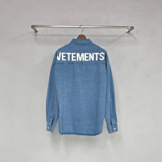 베트멍 백로고 청남방 셔츠