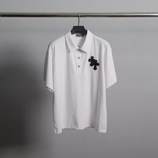 크롬하츠 멀티 십자 오버핏 반팔 카라티