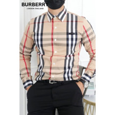 버버리 스트레치 코튼 셔츠