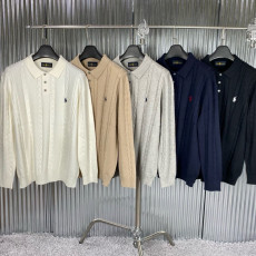 폴로 트위스트 카라 니트