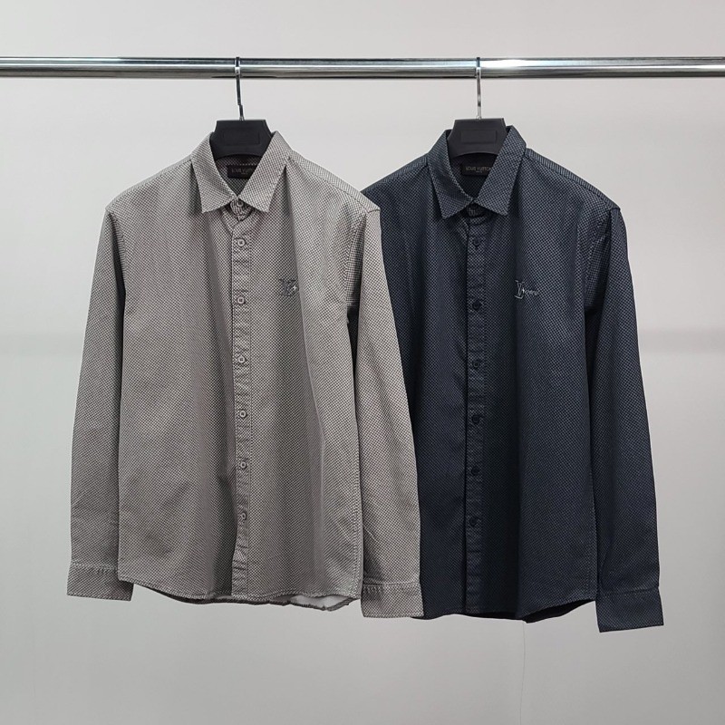 루이비통 모노 자수 패턴 셔츠