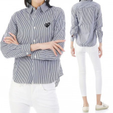 꼼데가르송 스트라이프 셔츠