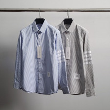 톰브라운 화이트 완장 스트라이프 셔츠