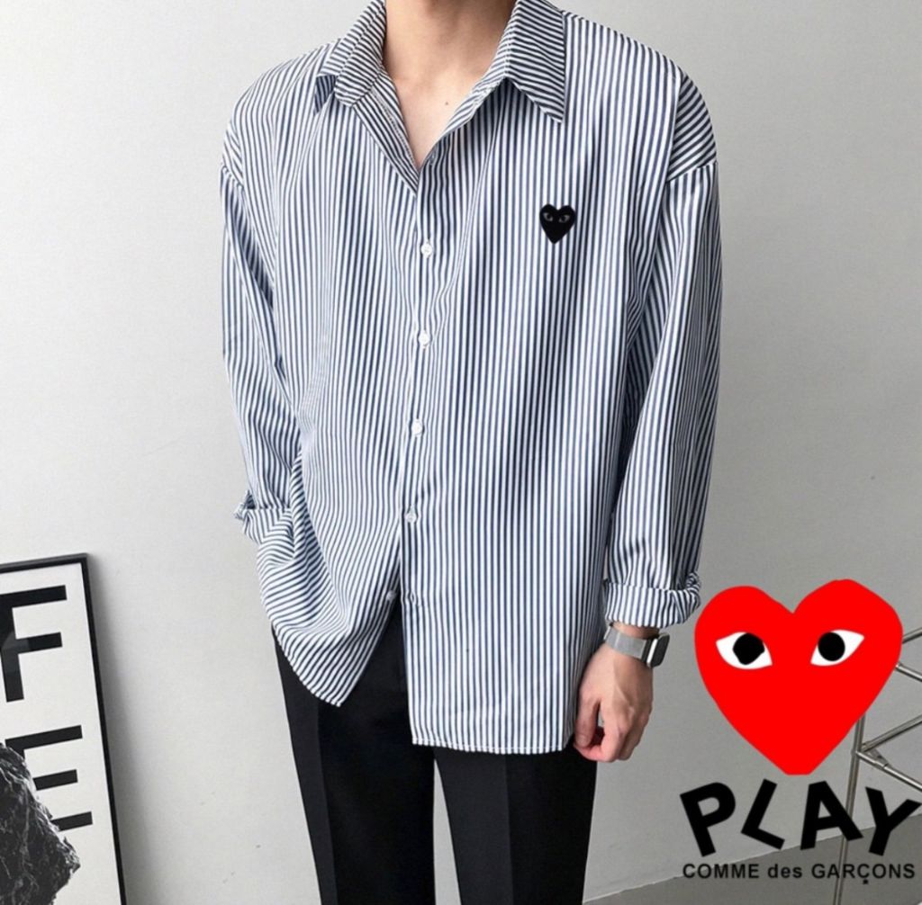 꼼데가르송 스트라이프 셔츠