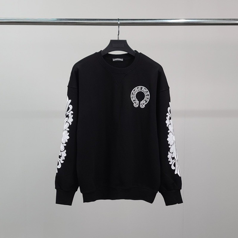 크롬하츠 래더 자수 말굽 오버핏 맨투맨