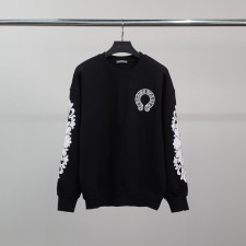 크롬하츠 래더 자수 말굽 오버핏 맨투맨