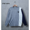 프라다 라인 배색 패치 니트