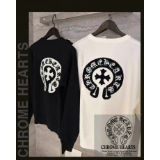 크롬하츠 여성 7349 오버 패치 라운드 니트