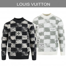 루이비통 다미에 자가드 모헤어 니트
