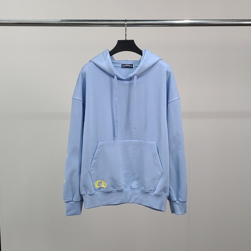 크롬하츠 옐로우 말굽 오버핏 후드티