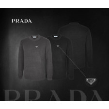 프라다 가슴 로고 니트