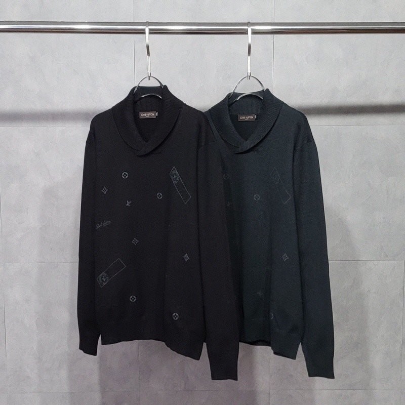 루이비통 멀티 모노 숄카라 울 니트