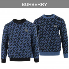 버버리 플레이트 울 자카드 스웨터 니트