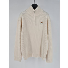 메종키츠네 하찌 반집업 니트