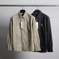 프라다 클래식 트라이앵글 셔츠