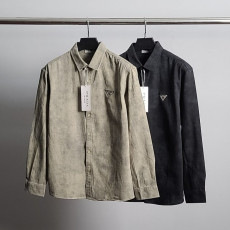 프라다 클래식 트라이앵글 셔츠