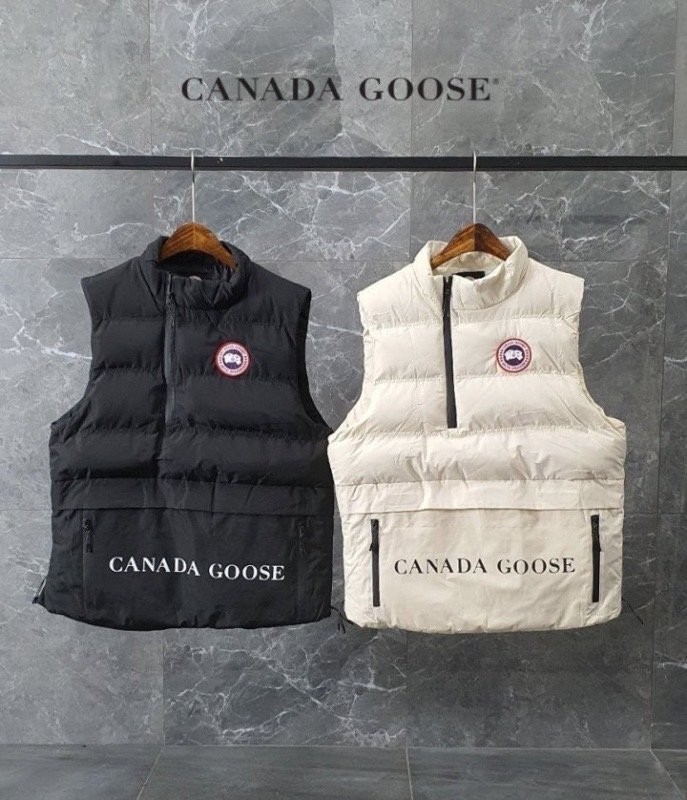 캐나다구스 퍼포먼스 로고 웰론 패딩 조끼