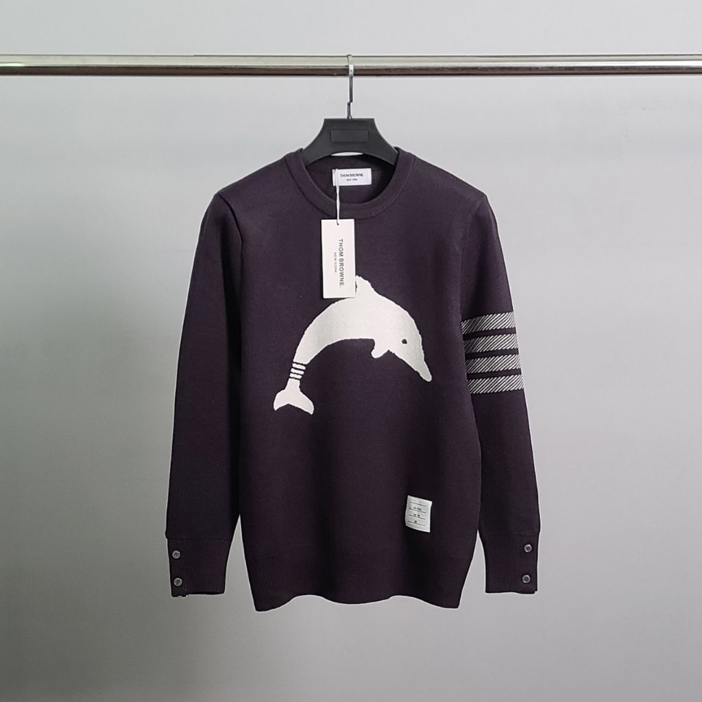 톰브라운 4바 프리미엄 돌핀 니트