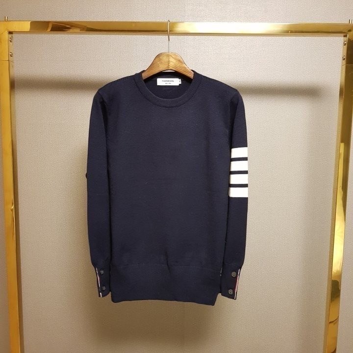 톰브라운 캐시미어 사선 니트