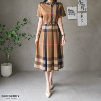 버버리 여성 B벨트 체크 원피스