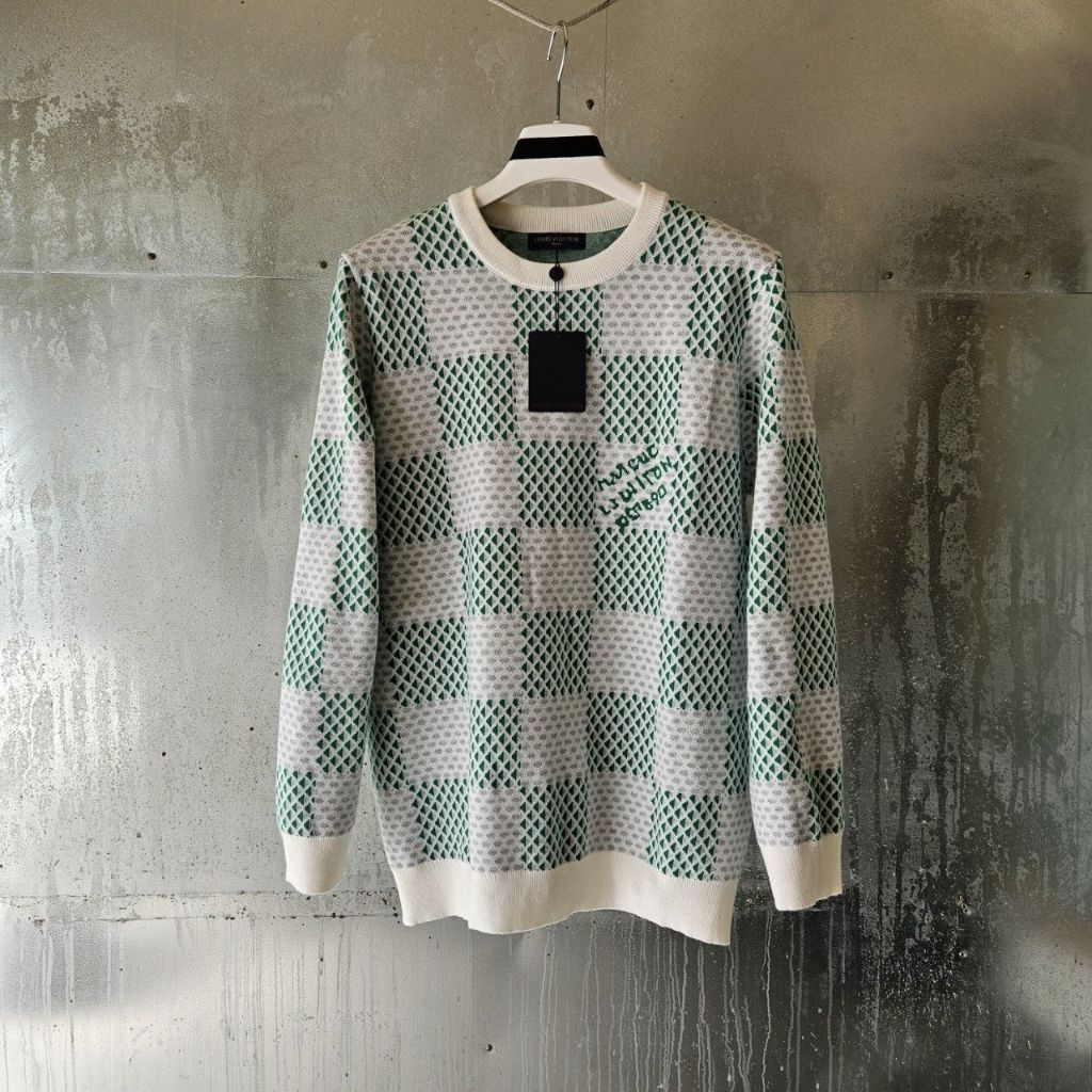 루이비통 다미에 시그니처 울 스웨트 니트