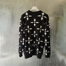 루이비통 텍스처드 코튼 크루넥 니트