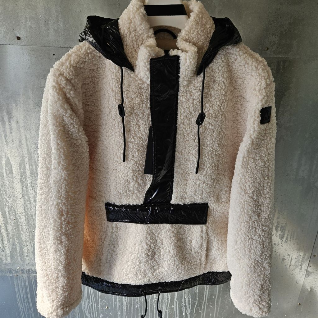 무스너클 플리스 후드 아노락