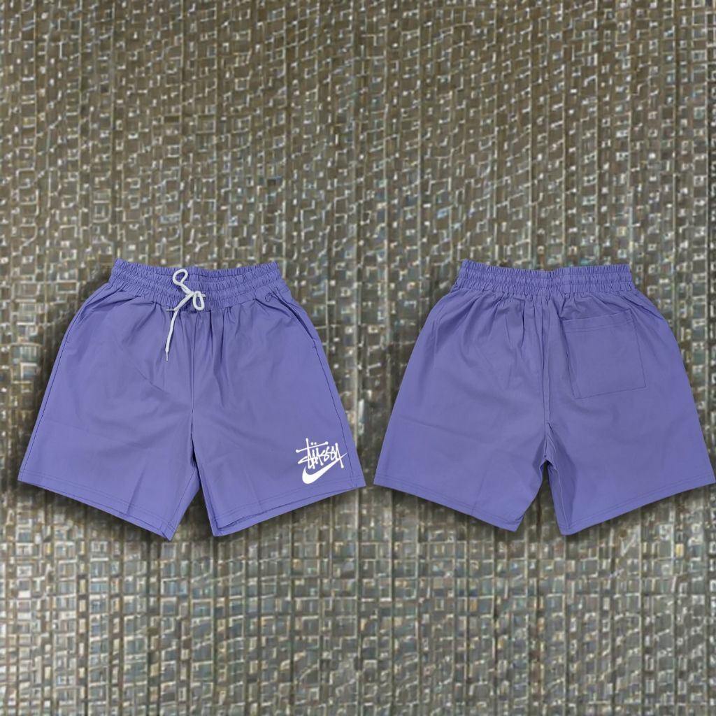 스투시 X 나이키 콜라보 아이스 밴딩 스판 반바지