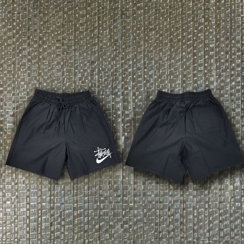 스투시 X 나이키 콜라보 아이스 밴딩 스판 반바지