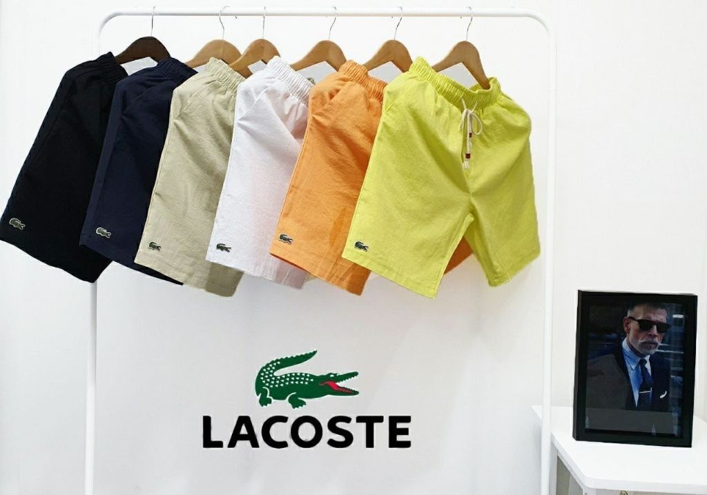 라코스테 워싱 린넨 스판 반바지