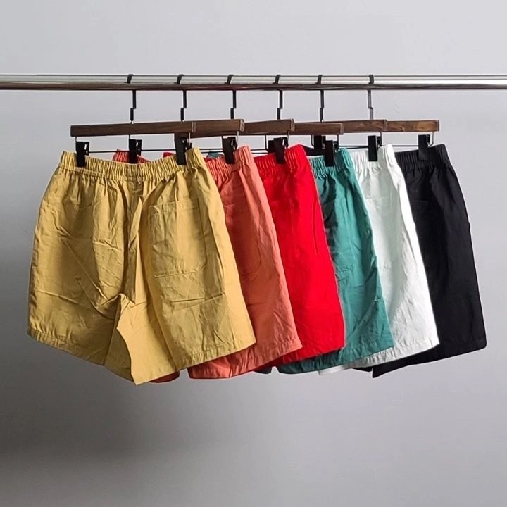 아크네 블랙 스마일 패치 5부 반바지