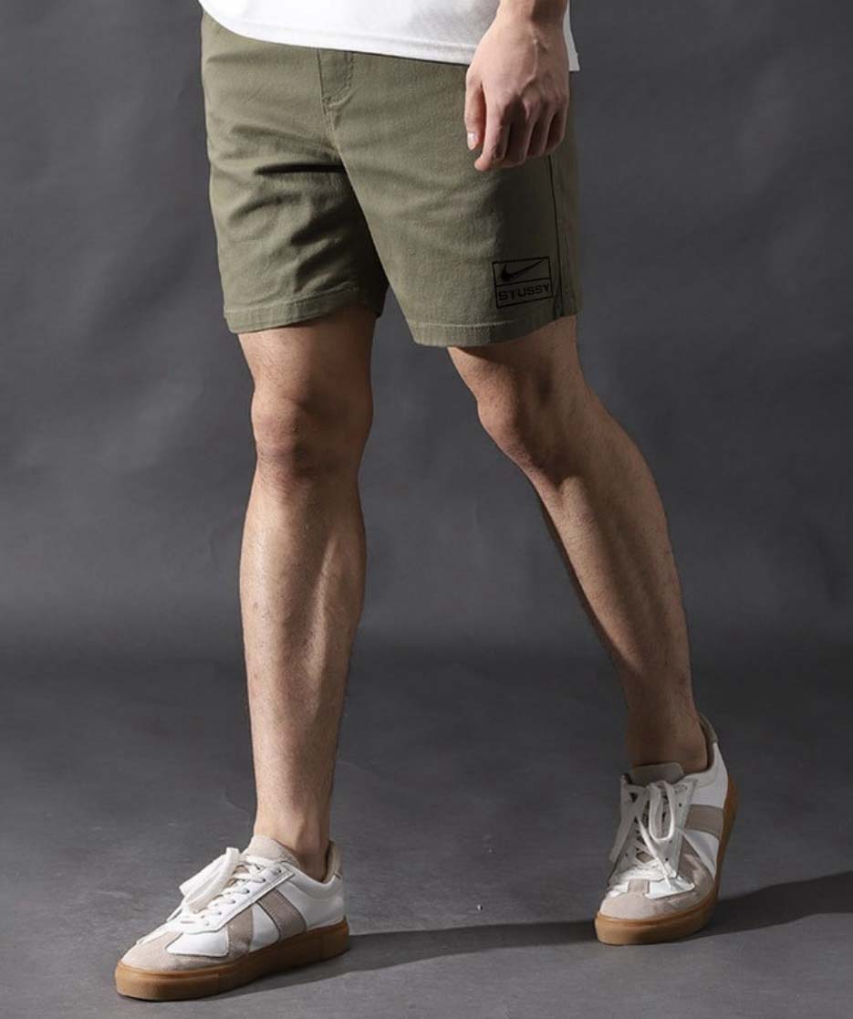 나이키 X 스투시 콜라보 스탠다드 면 스판 밴딩 반바지