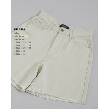 프라다 여성 소프닝 하프 반바지