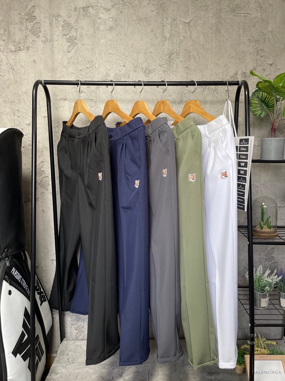 메종키츠네 롤업 9부 팬츠 (바지)