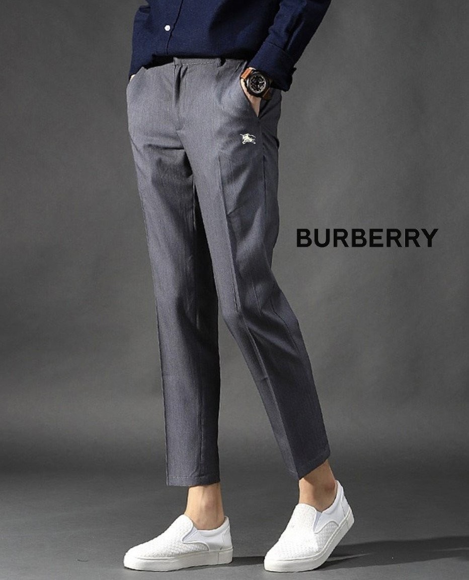 버버리 자수 로고 스판 9부 히든 슬랙스 (바지)