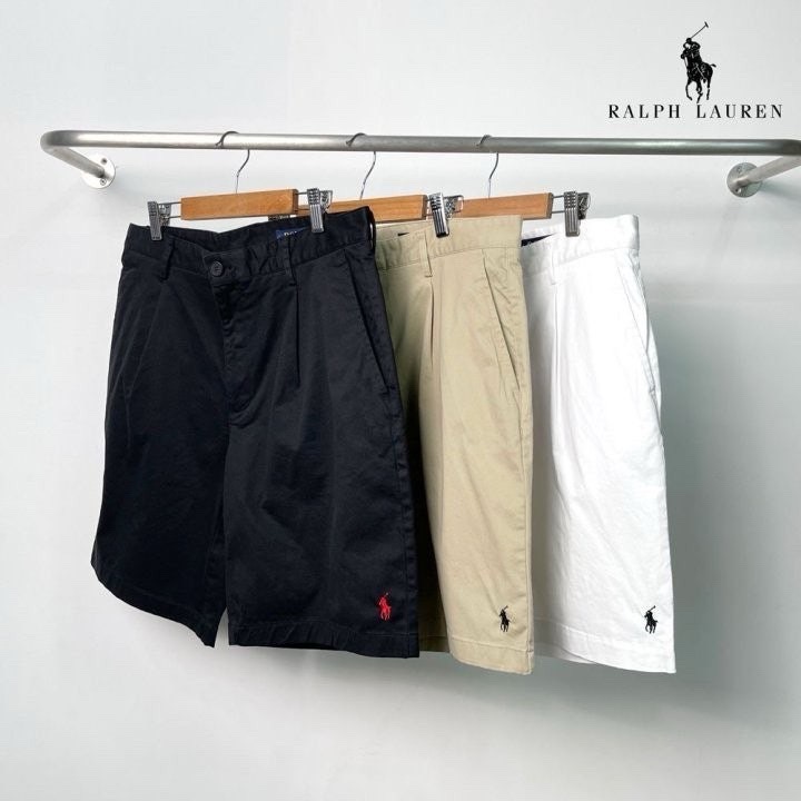폴로 포니 자수 베이직 면 반바지