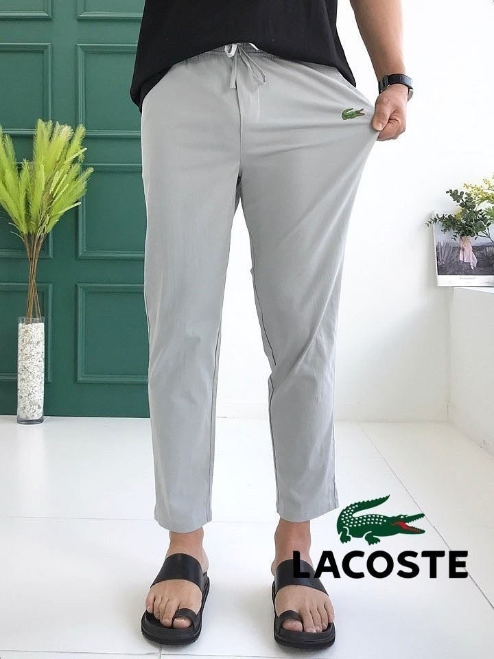 라코스테 스판 린넨 일자 팬츠 (바지)