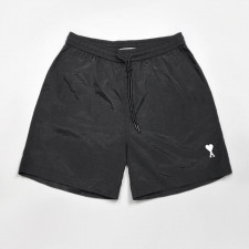 아미 화이트 로고 비치 반바지